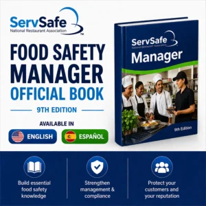 ServSafe Manager Book 9th Edition official food safety manager study book $54.99